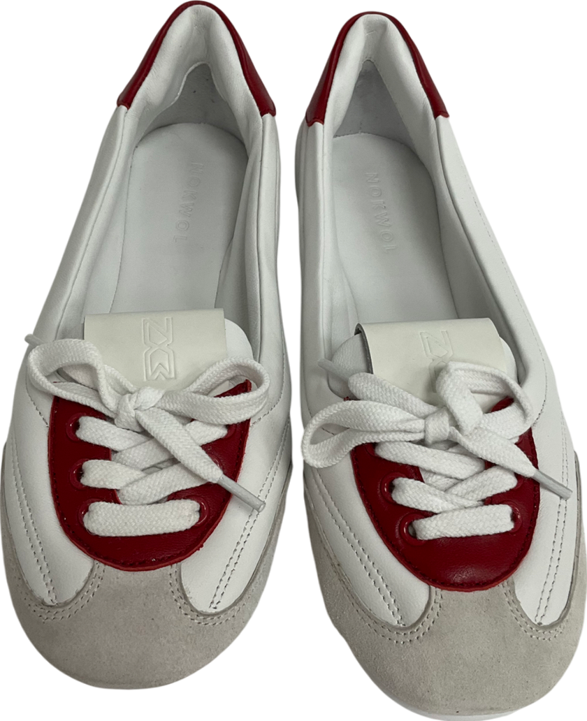 Nokwol Miley Red/ White Leather UK 6 EU 39 👠