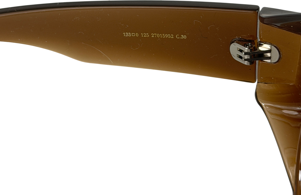 MANGO Brown Aviator Sunglasses With Plastic Frame