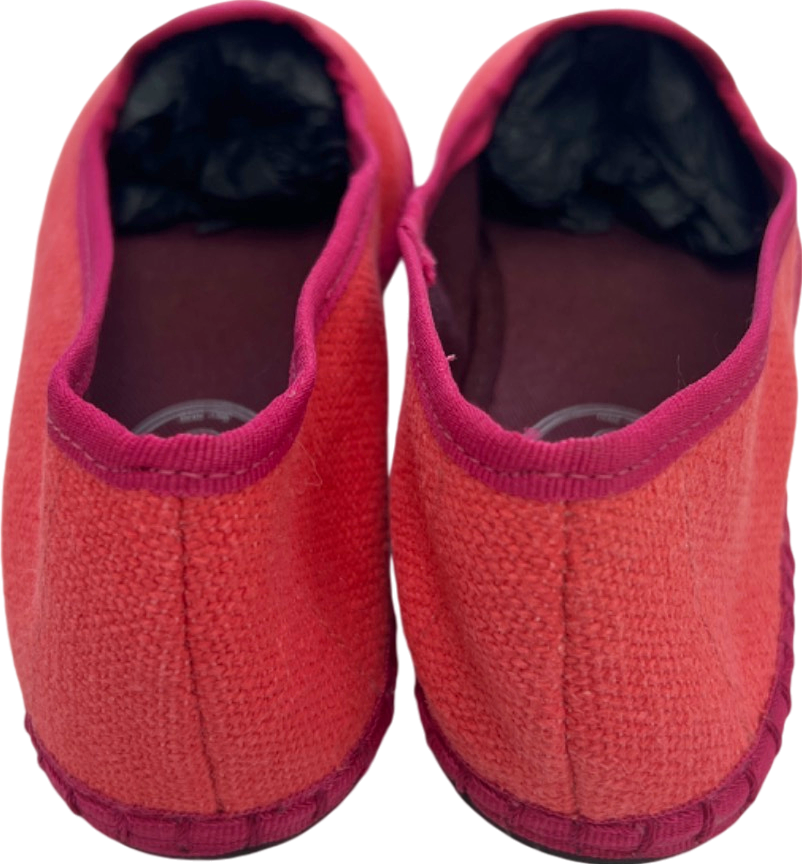 Fuchsia Red Hand Made Slippers EU 36 UK 3