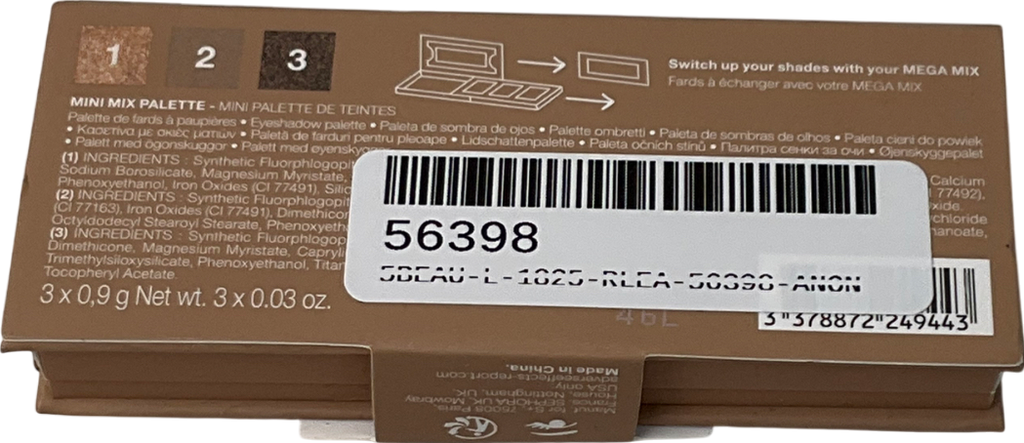 sephora Mini Mix Palette Beyond Brown 3.0.9g