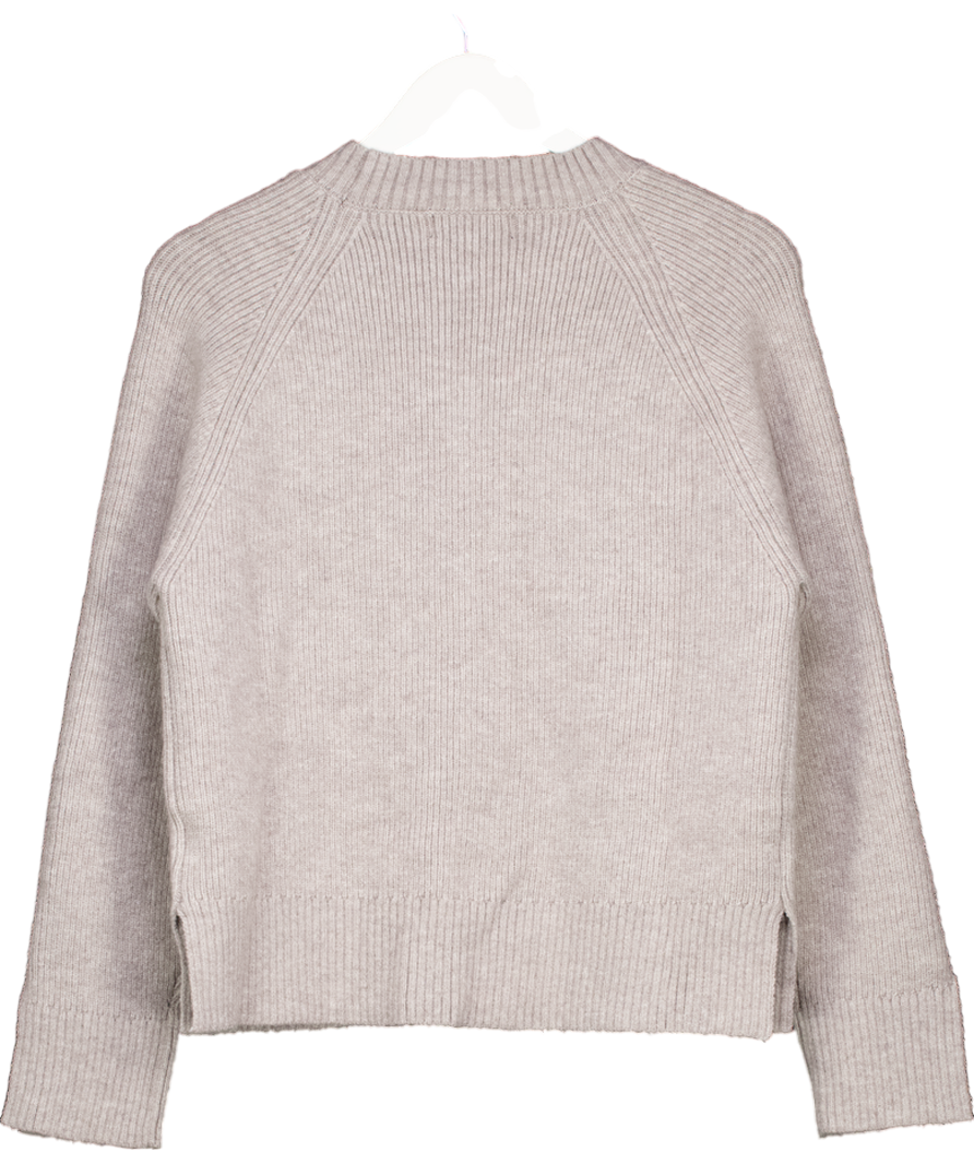 White Fox Grey Not Like Us Knit Sweater UK S/M