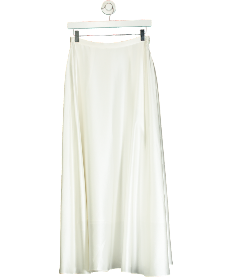 LilySilk White Amaranth Skirt UK 8