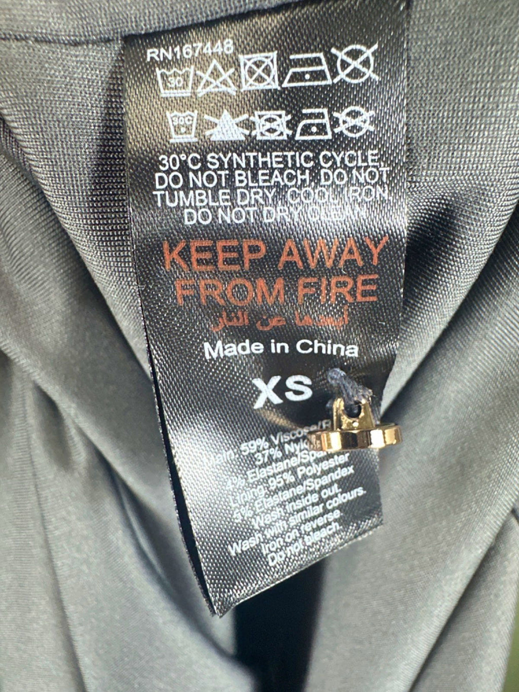 Karen Millen Grey Draped Maxi Dress UK XS