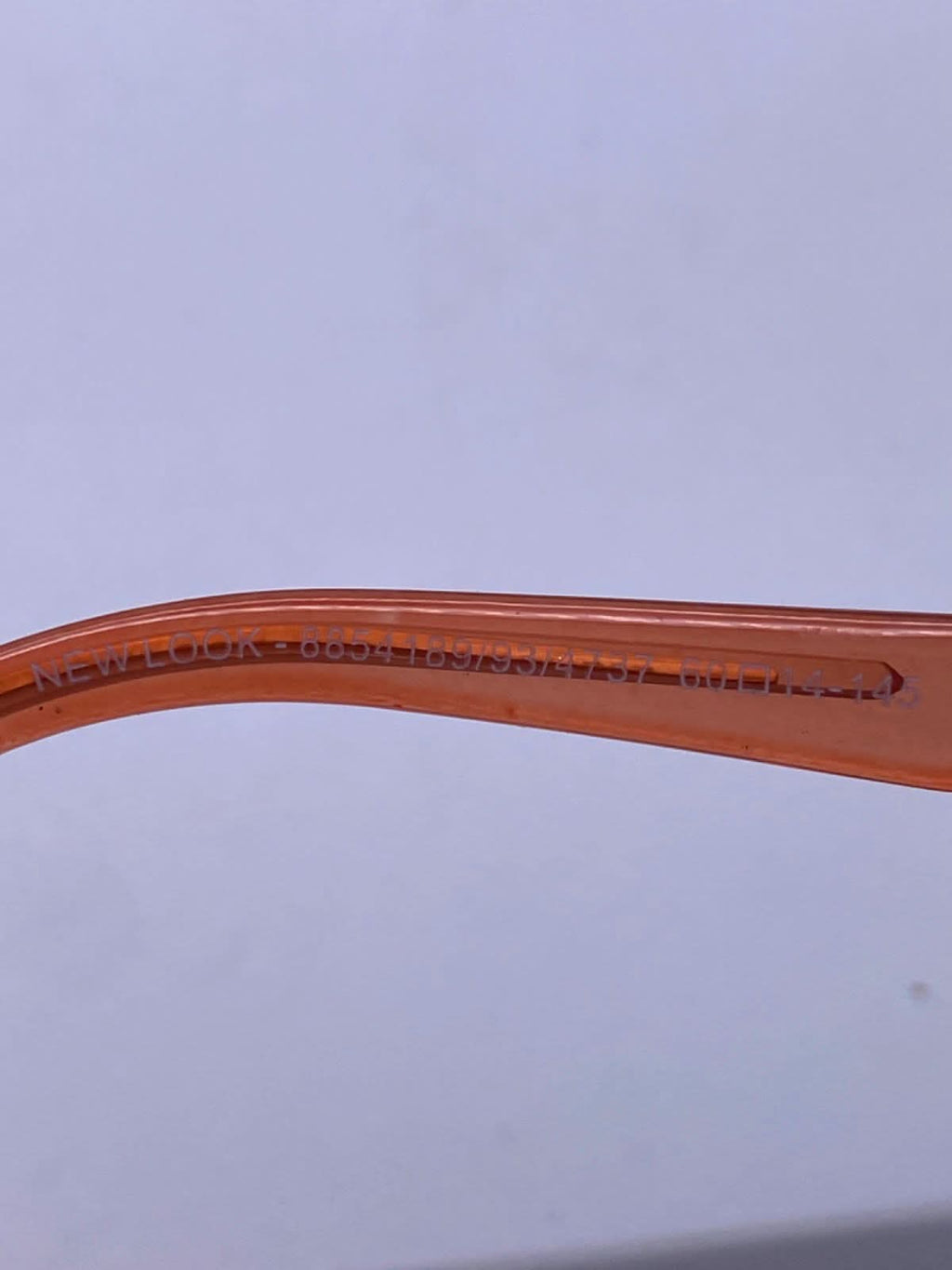 New Look Orange and Gold Cat Eye Sunglasses OS