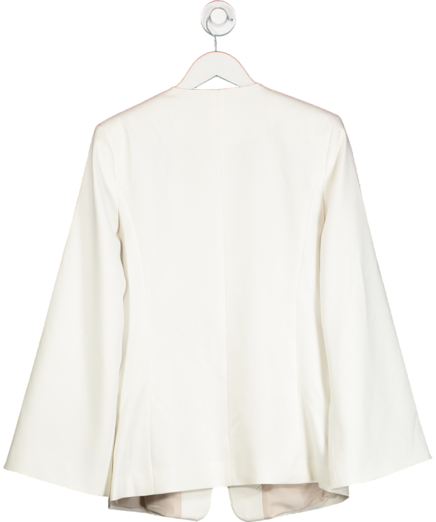 NA-KD White Fitted Jacket UK 8