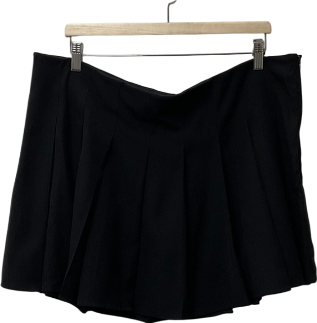 LOUNGE Black Pleated Skirt UK XXXL