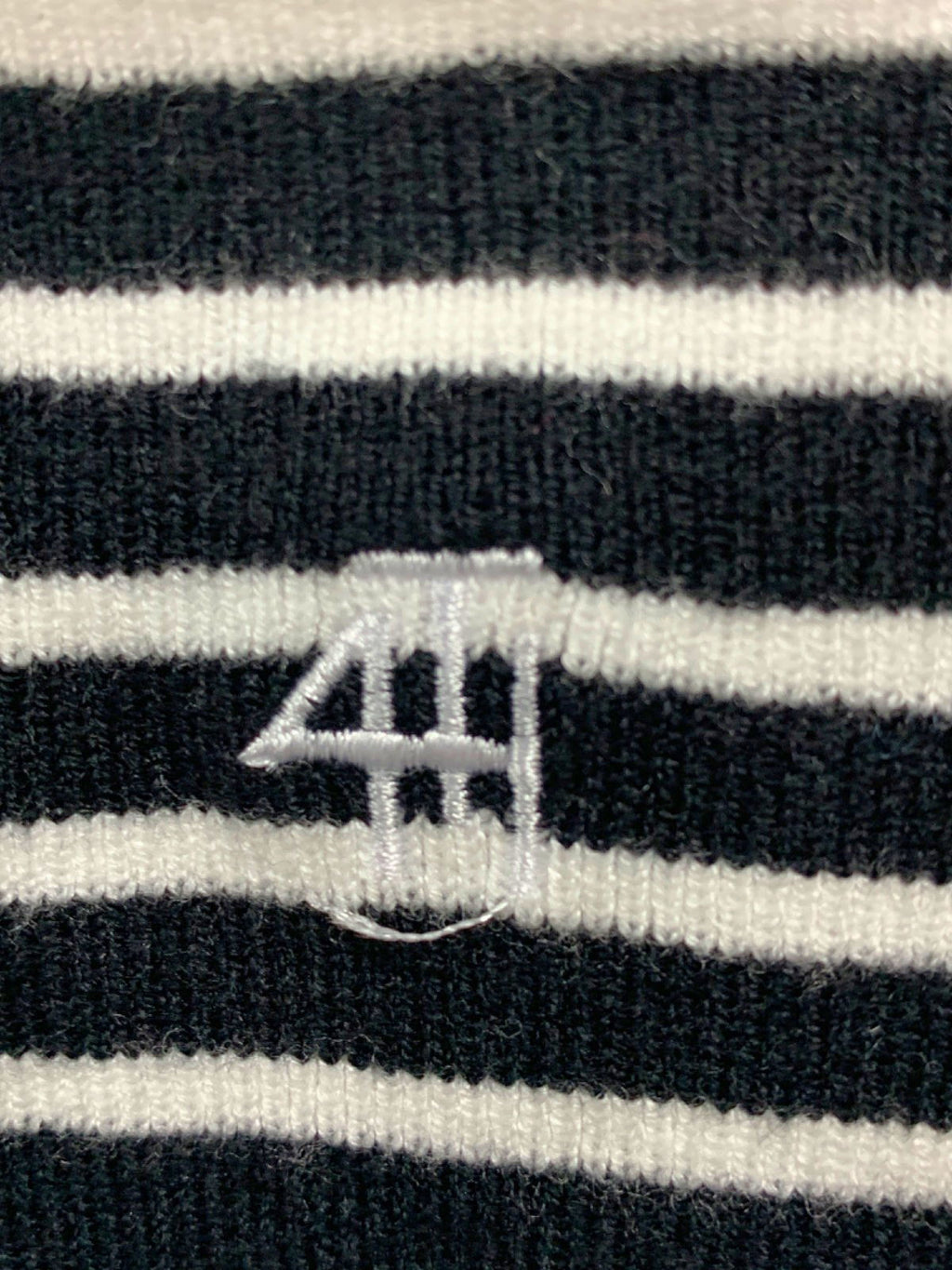 4th & Reckless Black and White Striped Knitted Tank Top UK 6