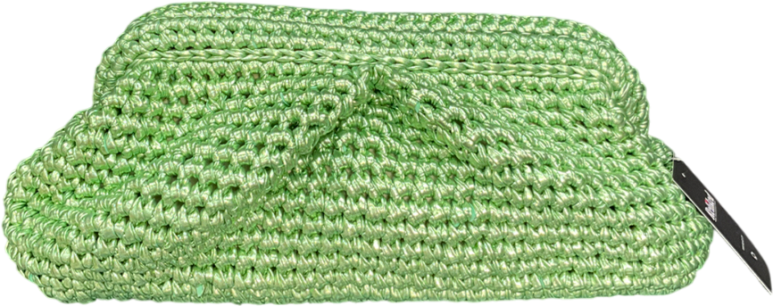 SIIS Metallic Handmade Raffia Woven Natural Clutch Bag One Size