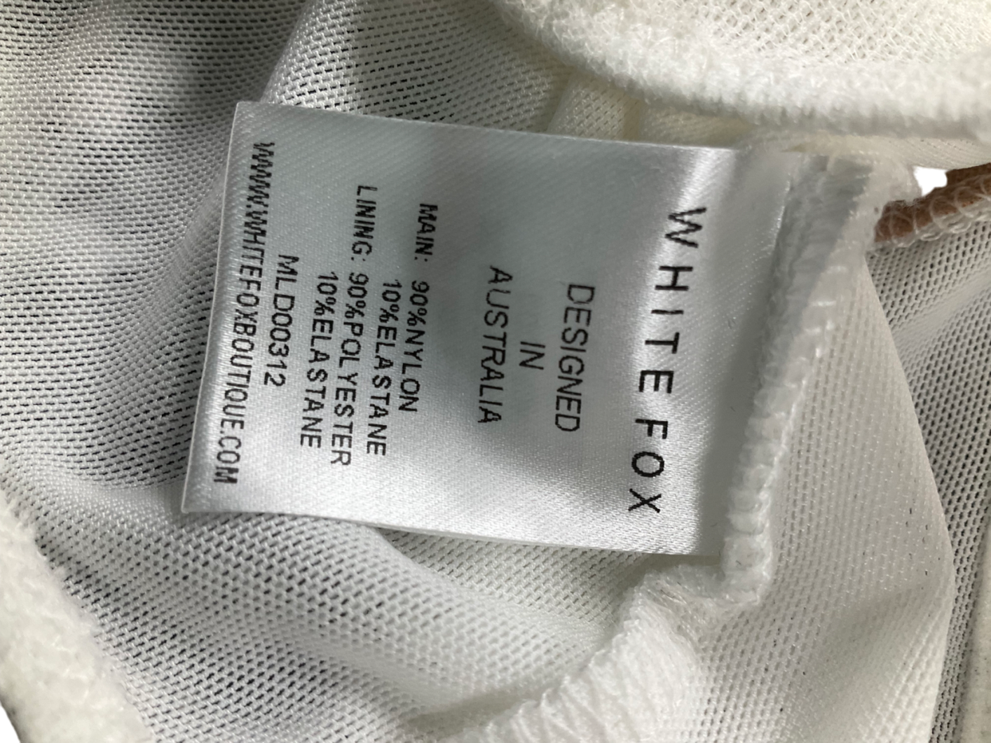 White Fox White Lace Bustier Top UK M