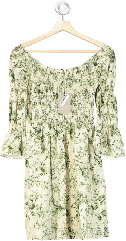 River Island Cream Floral Smock Dress UK 6