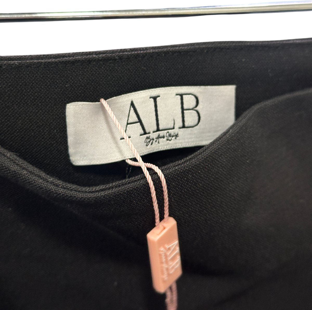 ALB Anne Louise Black Pleated Mini Skirt UK XS