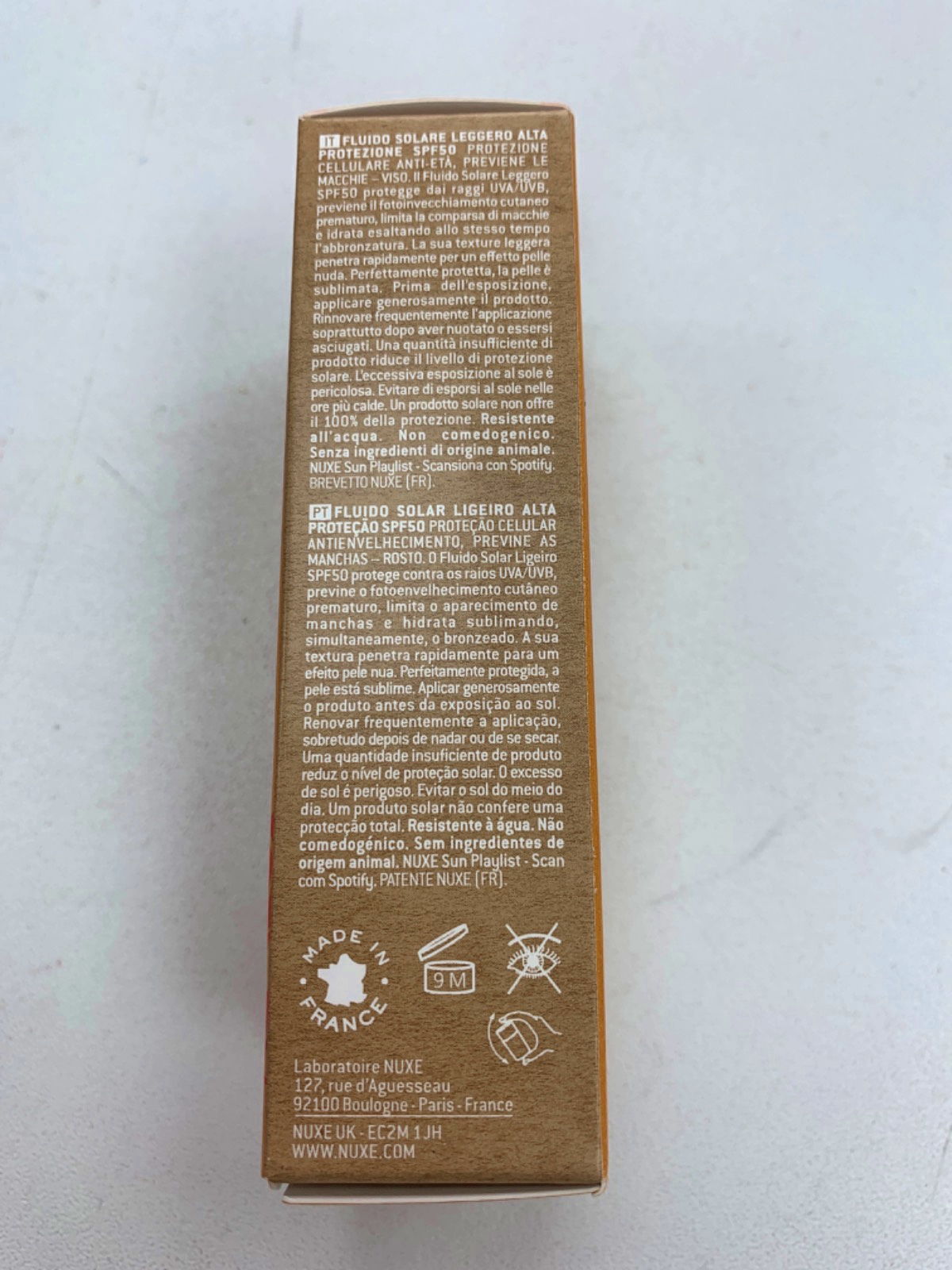 Nuxe Sun Light Sun Fluid SPF 50 50ml