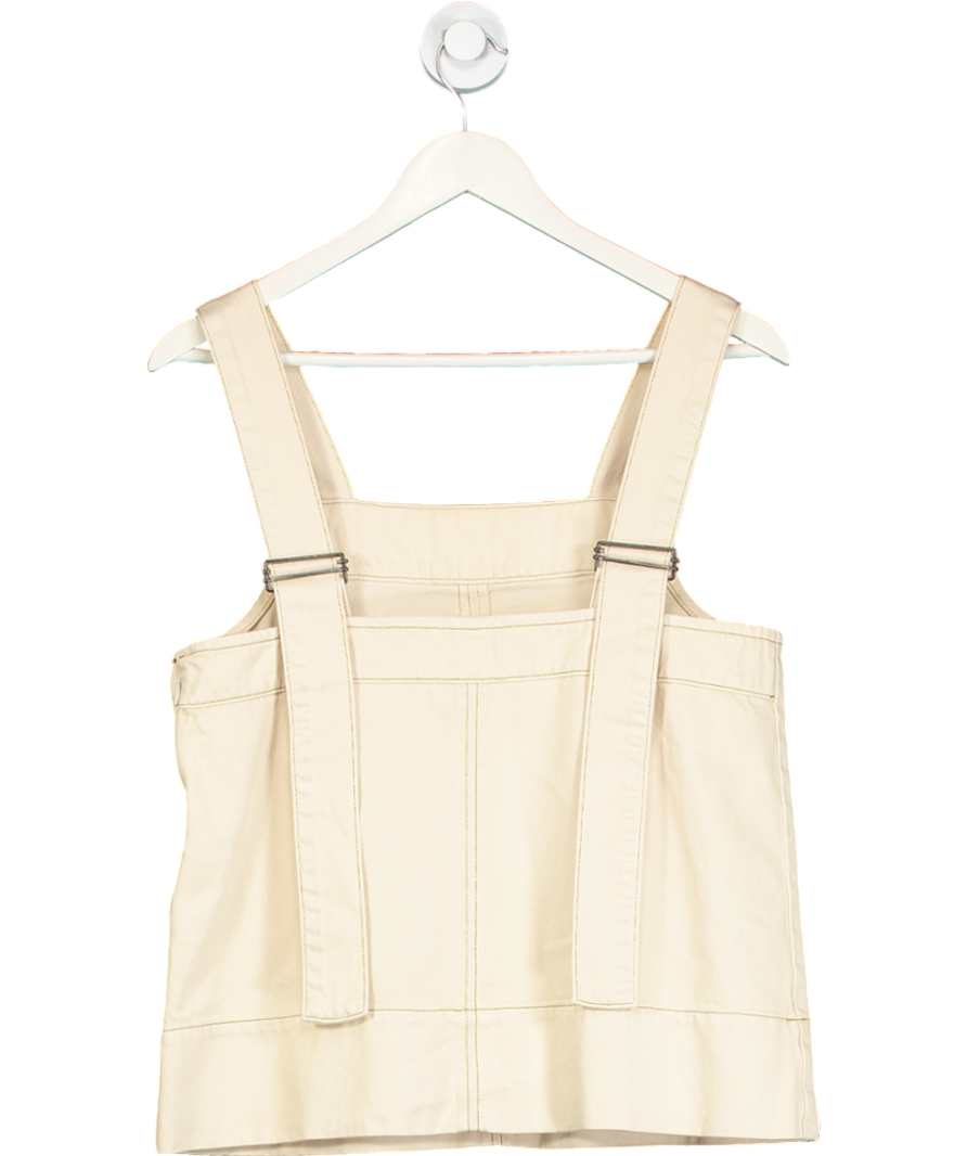 Aligne Cream Meadow Denim Pinafore Top UK 8