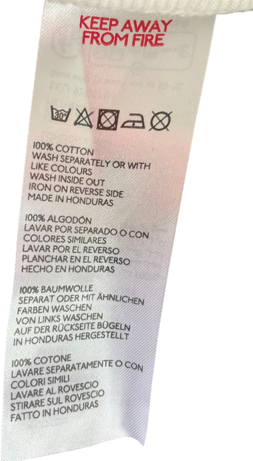 anthropologie White Cocktail Hour Graphic Tee UK L