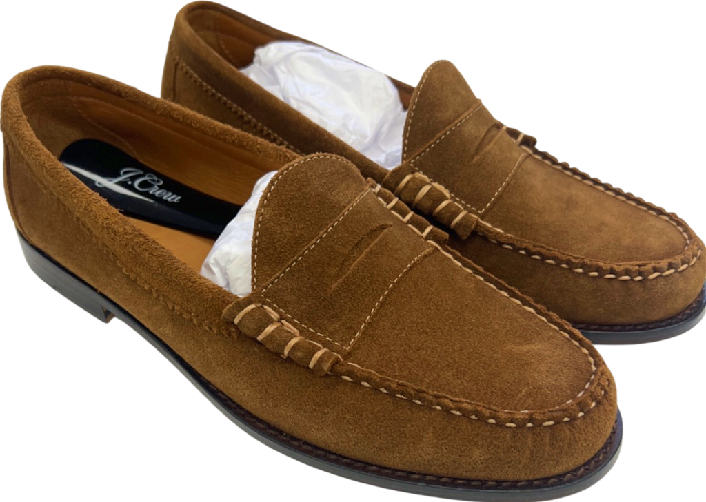 J.Crew Dark Snuff Suede Camden Loafer UK 8.5