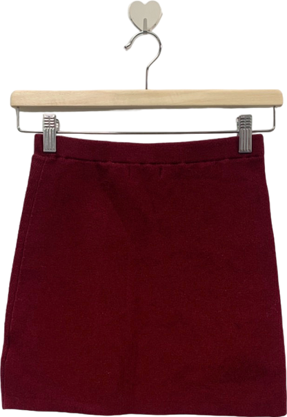 Fashion Nova Red Knit Skirt XS