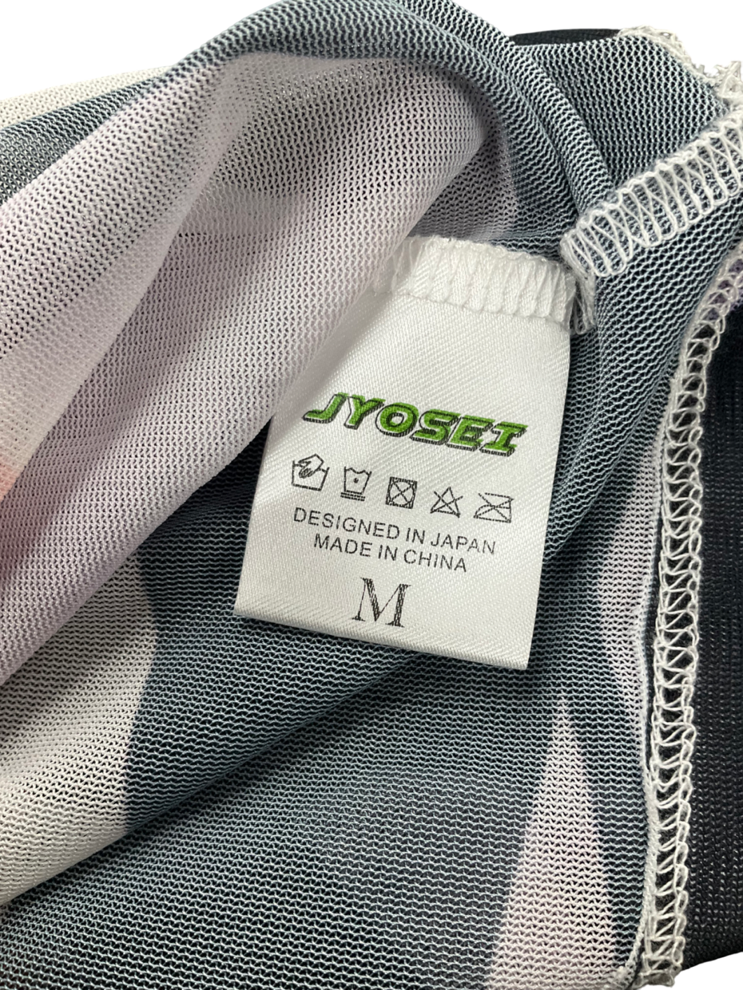jyosei Multicoloured Mesh Top UK M