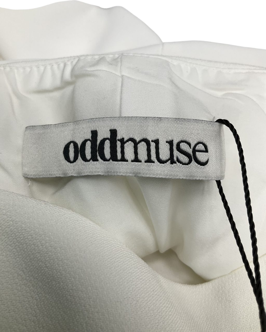 Odd Muse White High Waist Square Neck Midi Dress UK XS