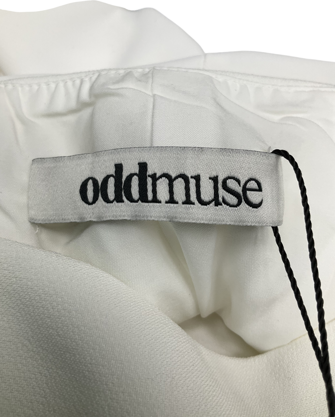 Odd Muse White High Waist Square Neck Midi Dress UK XS