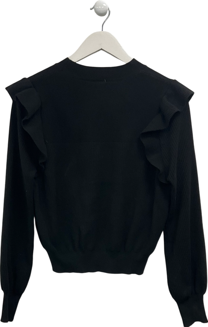 SHEIN Black Frill Jumper UK L