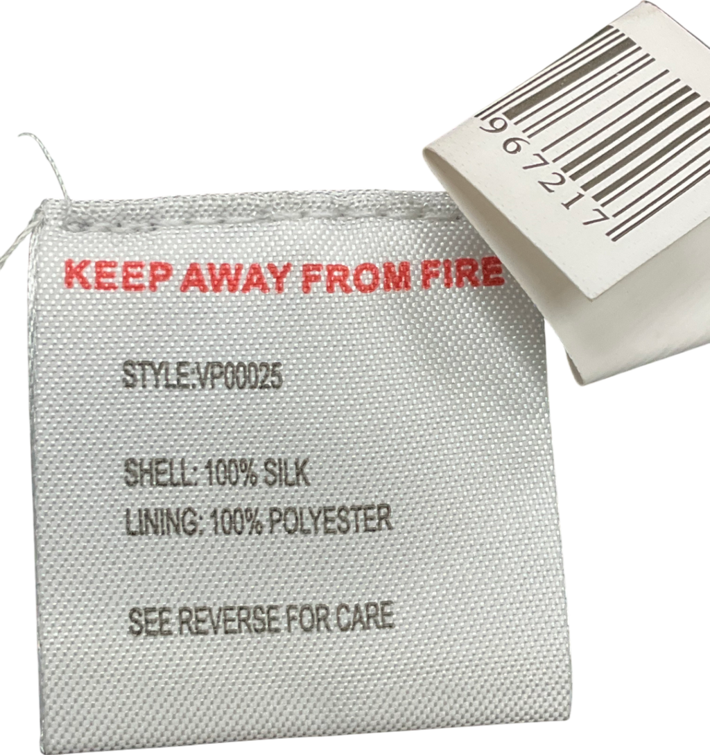 lipsy london Black Strapless Silk Smoke Print Maxi Dress UK 14