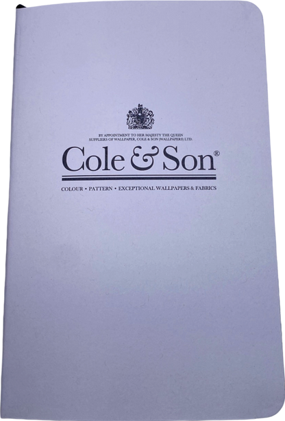 Cole & Son Black and Gold Patterned Notebook