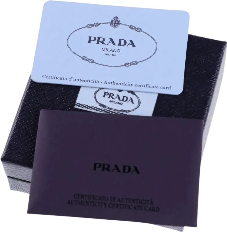 PRADA Embellished Iconic Triangle Logo Sterling Silver Single Earring