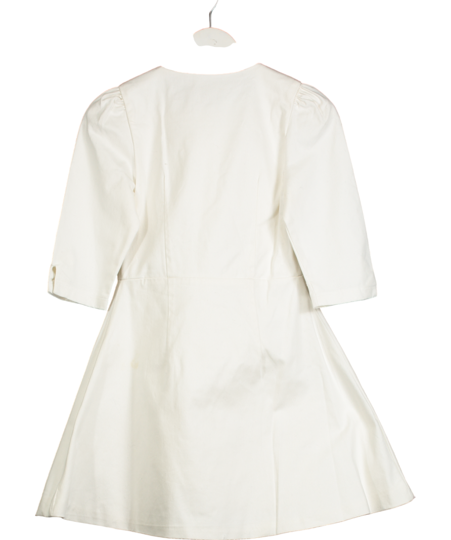 Vita Grace White Roma Elegant Denim Day Dress UK XS