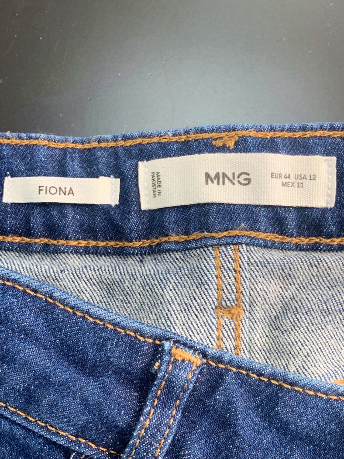 Mango Blue Fiona Jeans UK 16