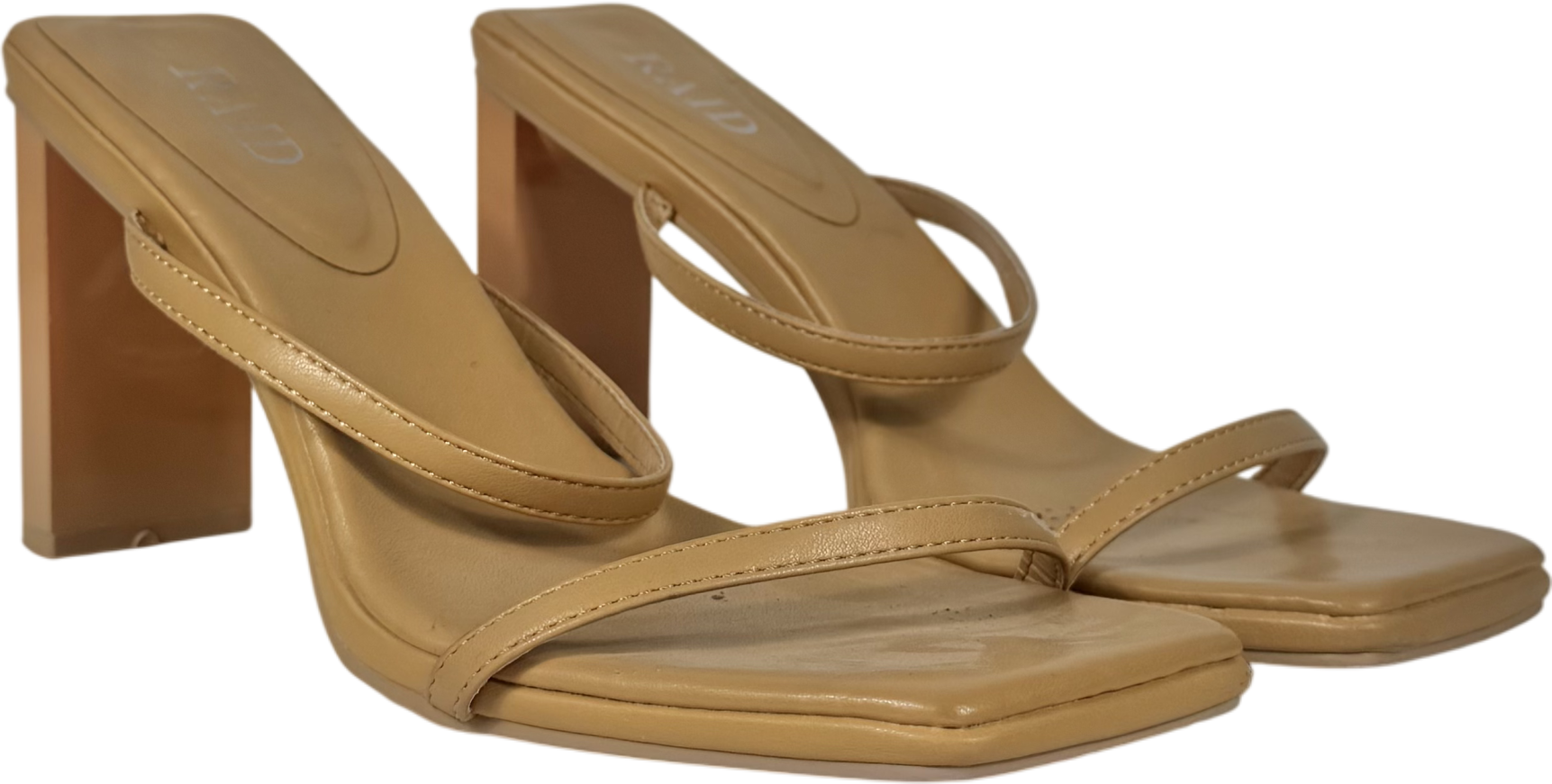 Raid Beige Allen Heeled Mule In Camel UK 7 EU 40 👠