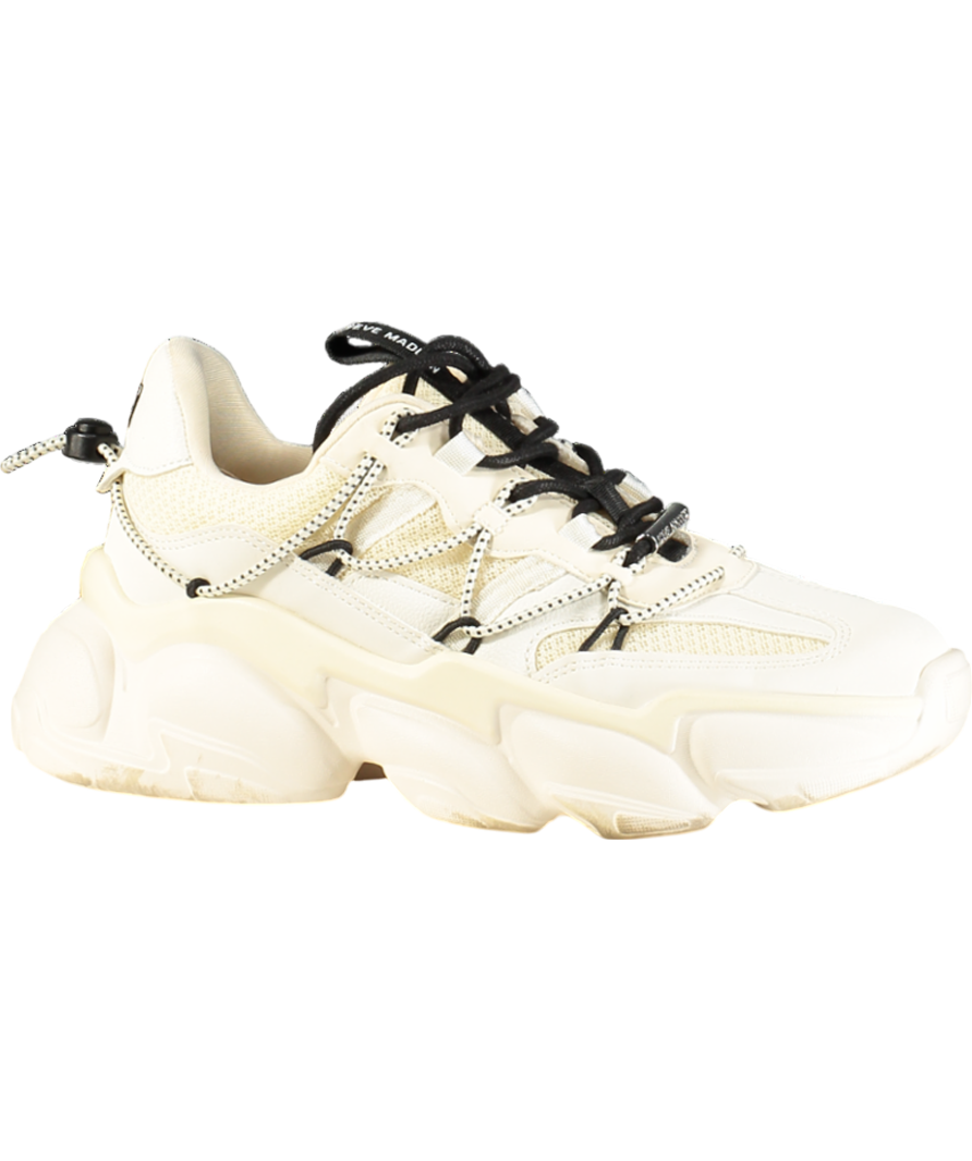 STEVE MADDEN Beige Spectator Trainers UK 6 EU 39 👠