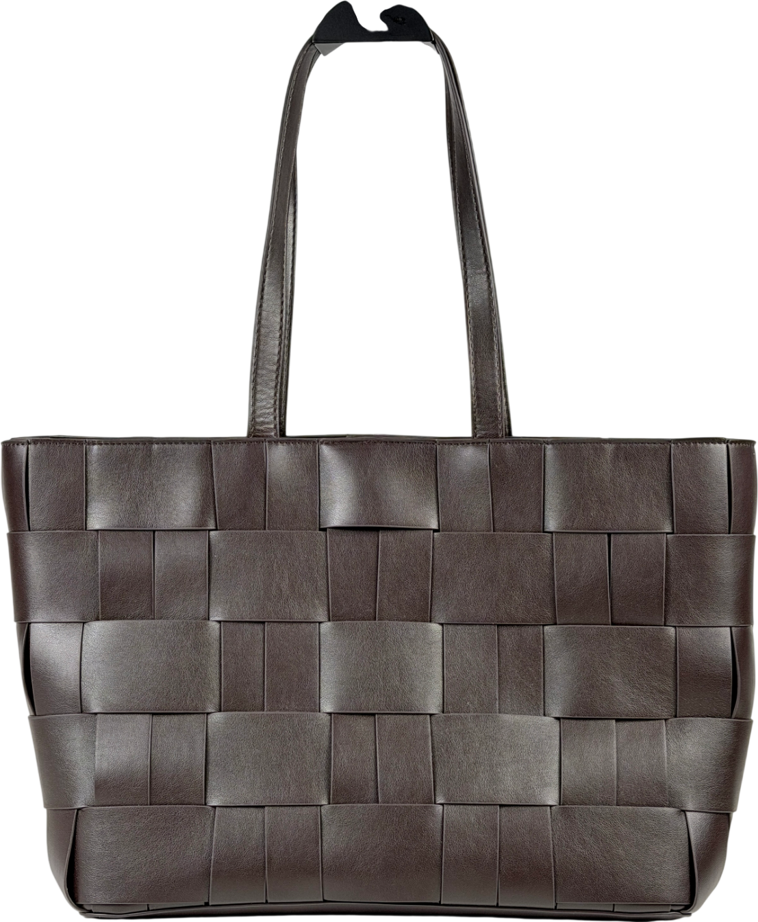 ASOS Brown Faux Leather Woven Shoulder Bag