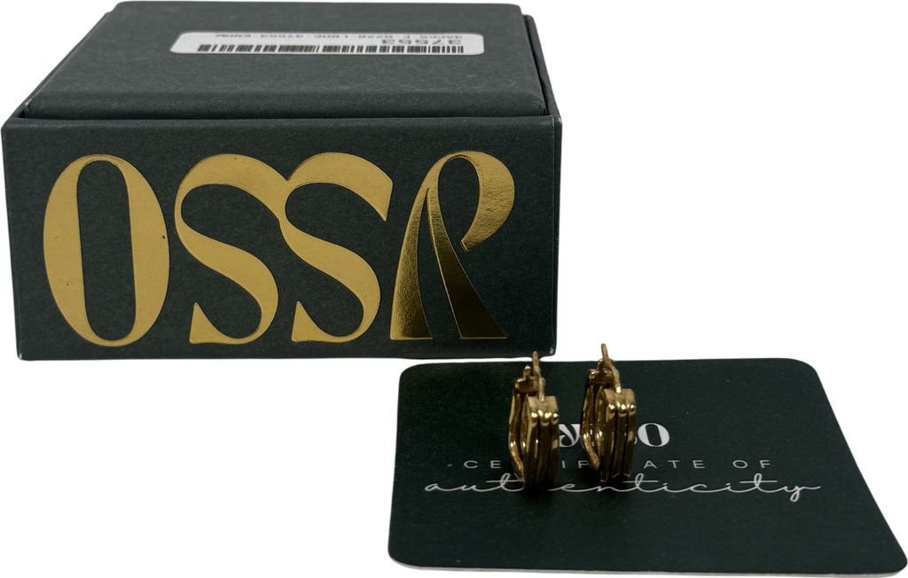 OSSR Metallic Timeless Hoop Earrings One Size