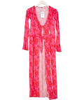 Easy Tiger Pink Lady Luck Mesh Cardigan UK S