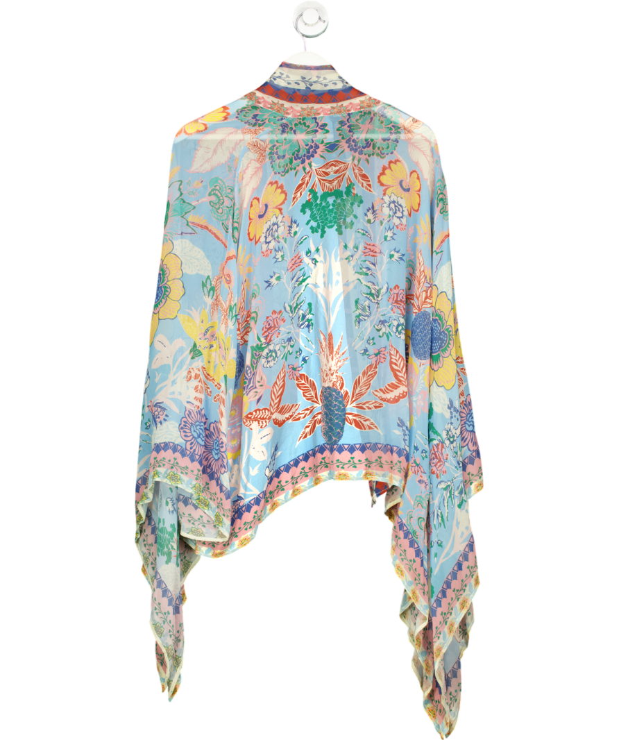 Vismaya Multicoloured Floral Patterned Sheer Kimono One Size