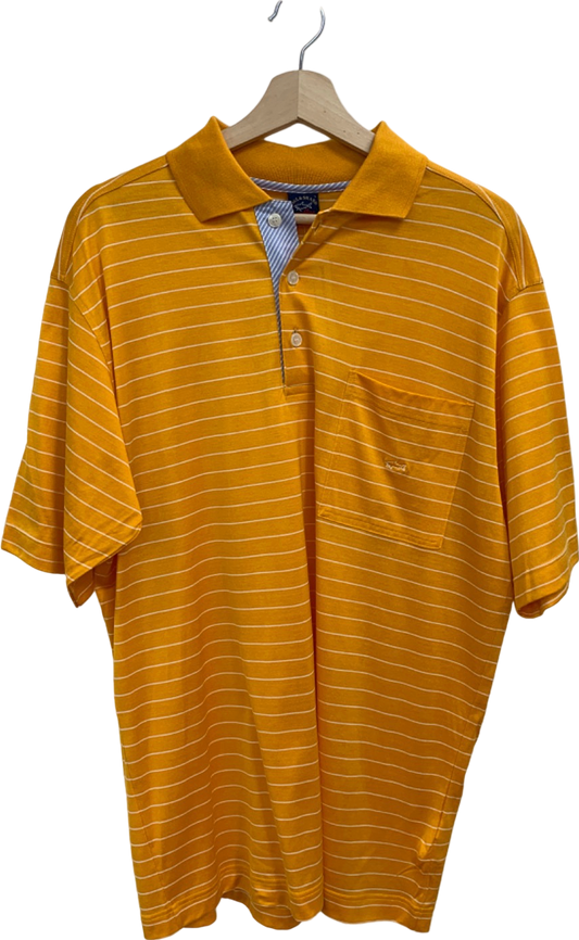 Paul & Shark Yellow Striped Polo Shirt UK L