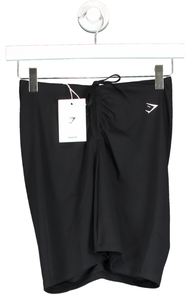 gymshark Black Ruched Skirt UK XS