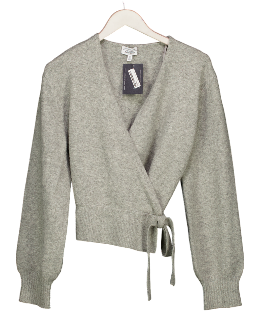 & Other Stories Grey Knitted Wrap Cardigan UK S