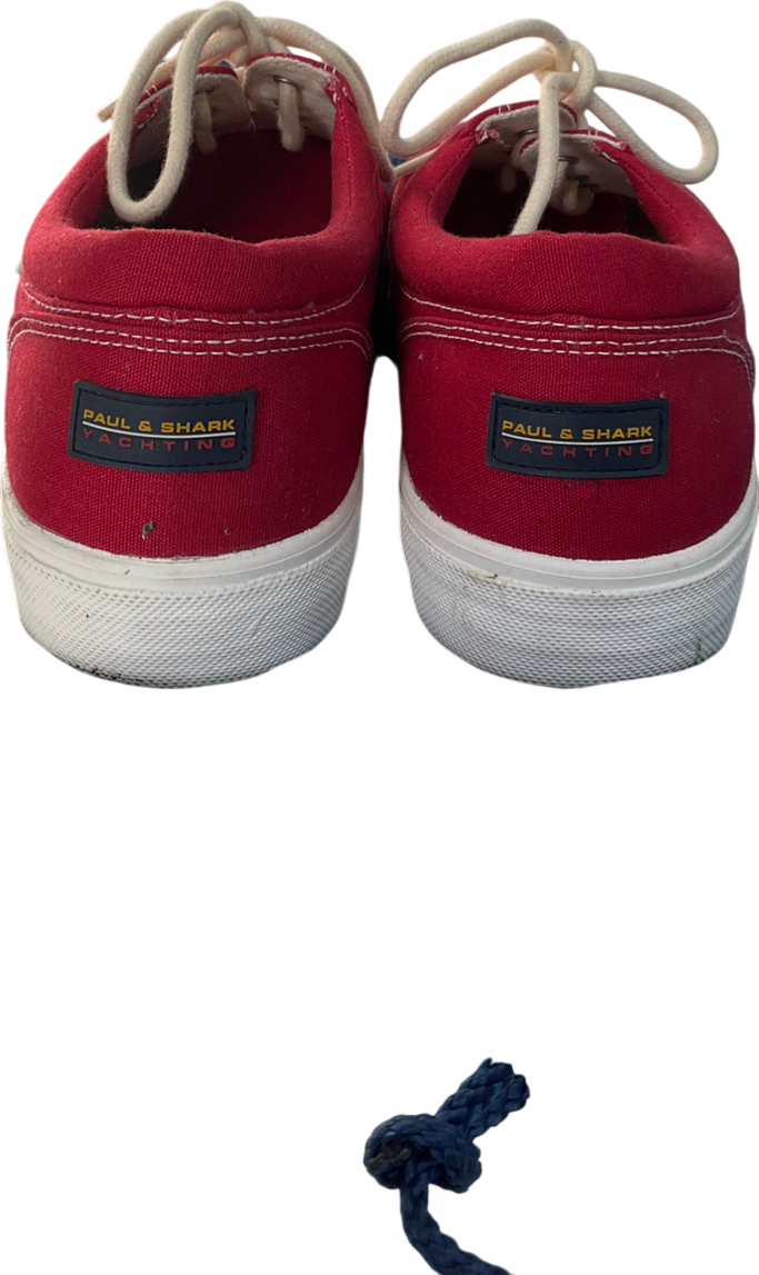 paul & shark Red Van Style Trainer UK 9 EU 43 👞