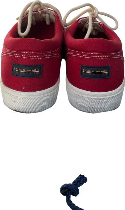 paul & shark Red Van Style Trainer UK 9 EU 43 👞