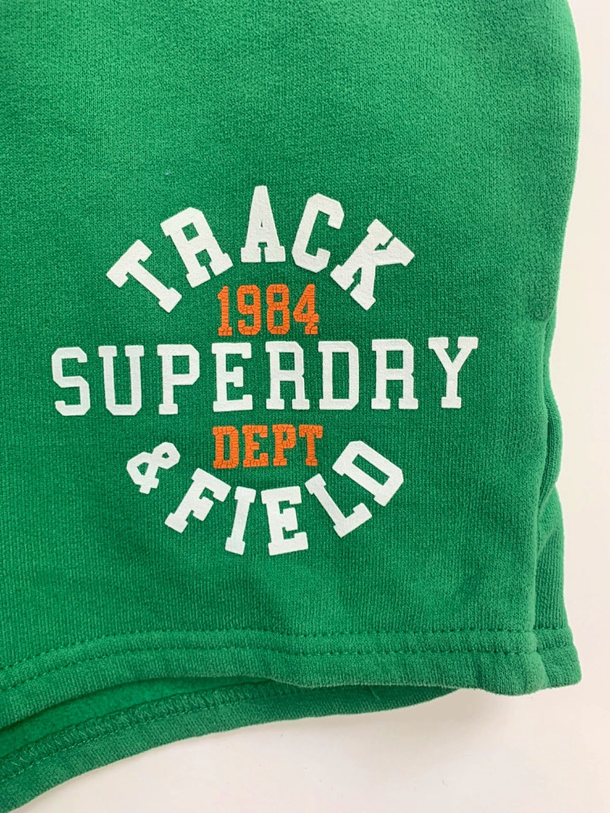 Superdry Green Track & Field Shorts UK 10