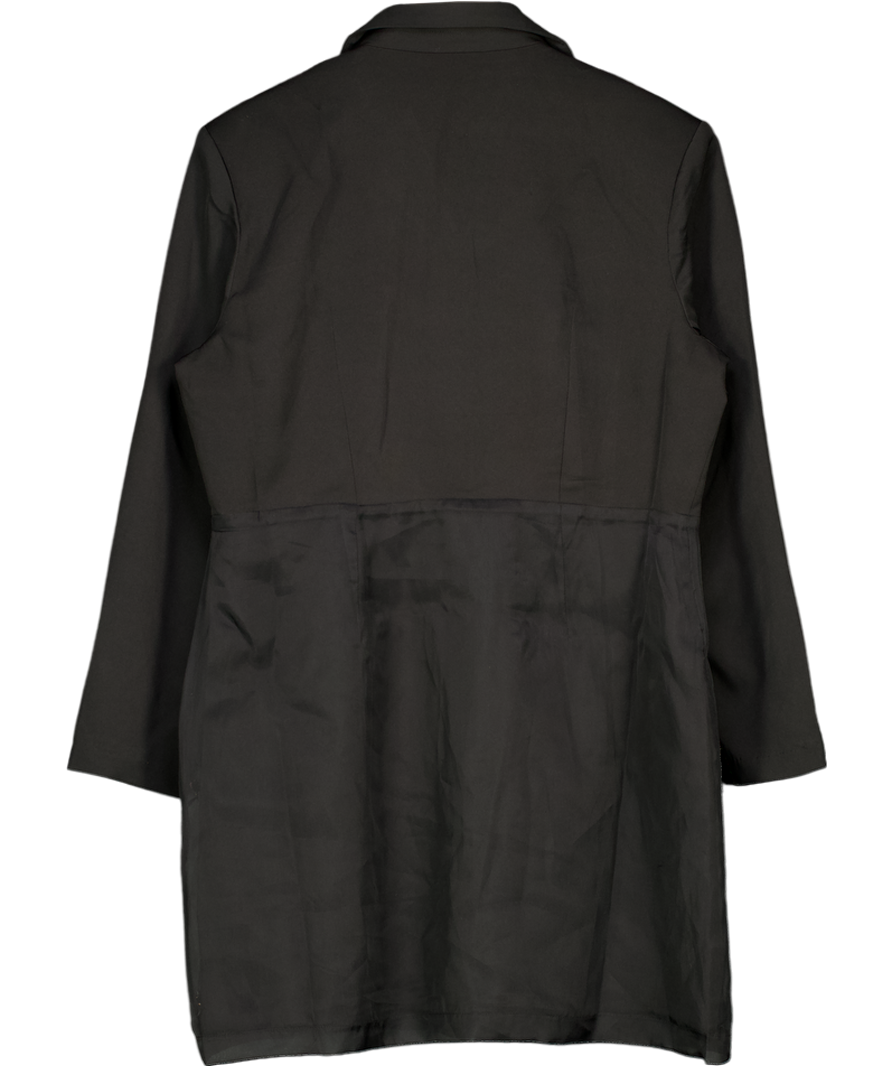 French Connection Black Darcy Embellished Tailored Mini Dress UK 18