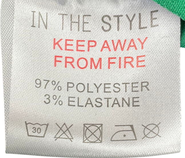 In The Style Green Cropped Blazer UK 10