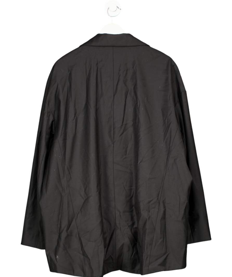 Monochrome Black Oversize Blazer 100% Wool One Size