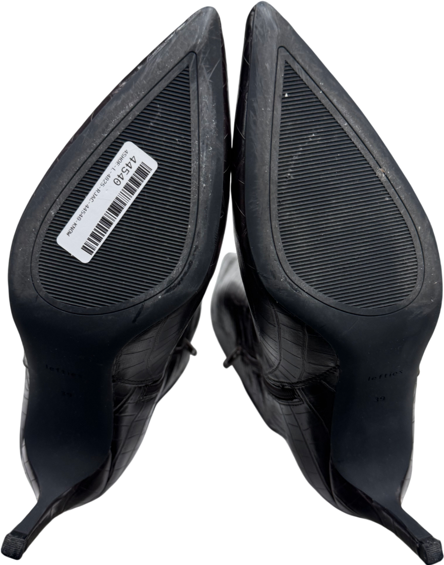 Lefties Purple High-shaft Crocodile-effect Boot UK 6 EU 39 👠