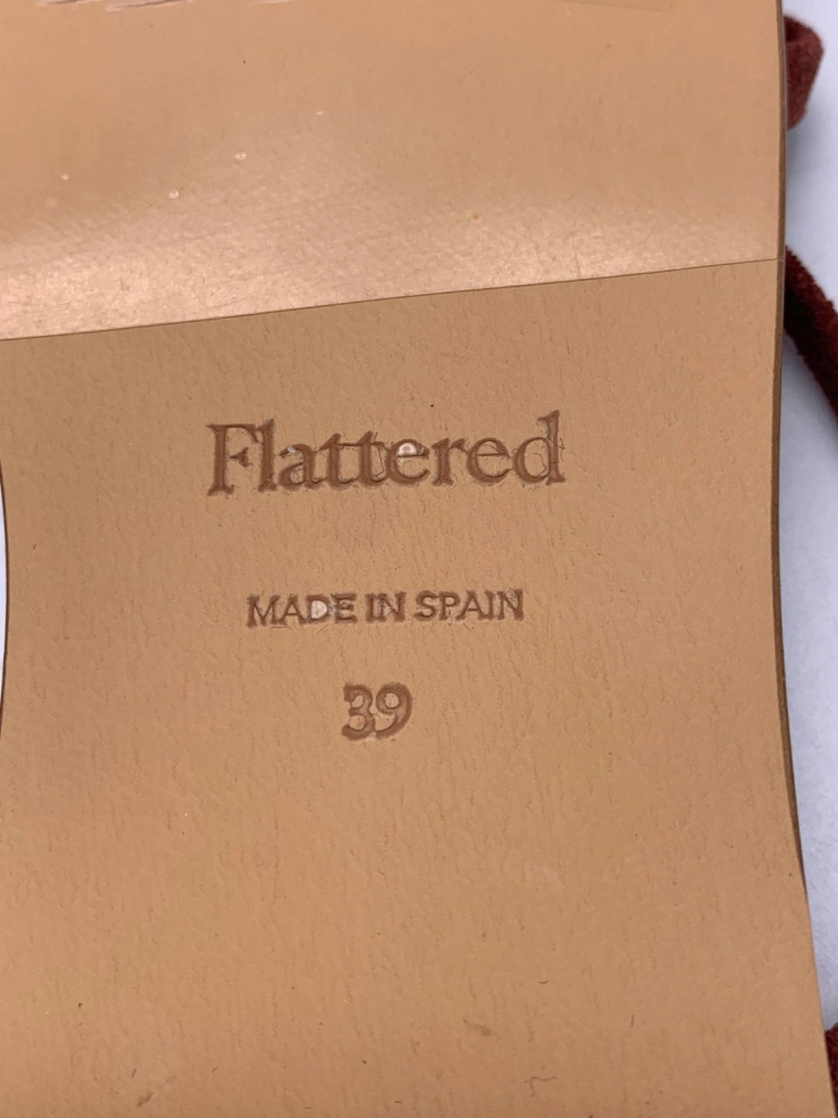 Flattered Burgundy Strappy Sandals EU 39 UK 6