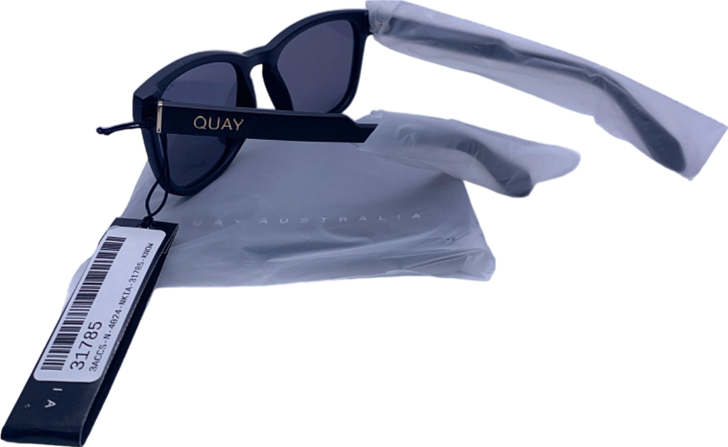 Quay Black Polarised Sunglasses One Size