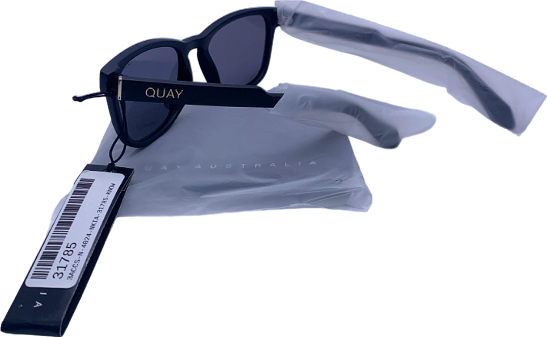 Quay Black Polarised Sunglasses One Size