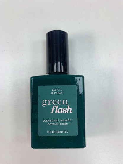 Manucurist Green Flash Nail Polish Remover and LED Gel Nail Lacquer Top and Base Coat Kit  100 ml