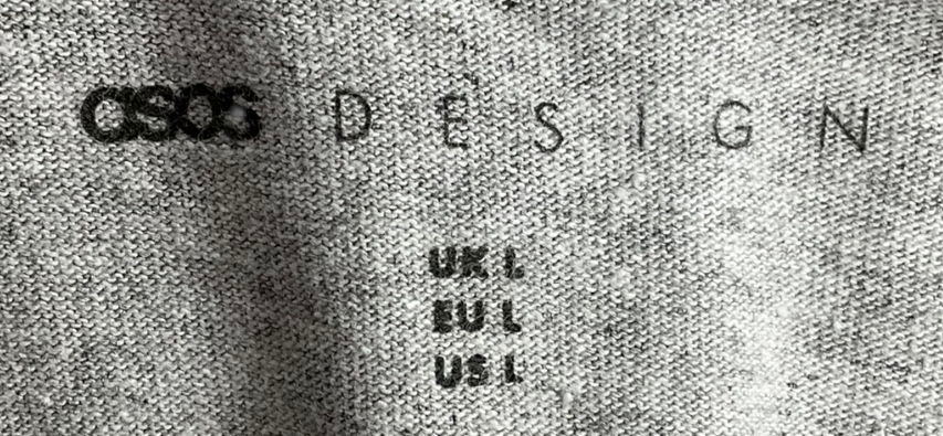 ASOS Cropped Oversized T-shirt With Sevilla Front Print In Grey Marl UK L